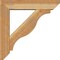 Ekena Millwork Funston Slat Rough Sawn Bracket w/ Offset Brace, Western Red Cedar, 6"W x 26"D x 26"H BKT0604X26X26FST06RWR - alternate 3